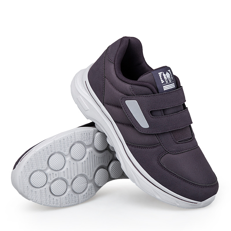 Women's comfortable walking shoes with a soft, widened sole and Velcro closure