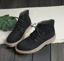Comfortable suede ankle boots for women, featuring a lace-up design and a rounded toe.
