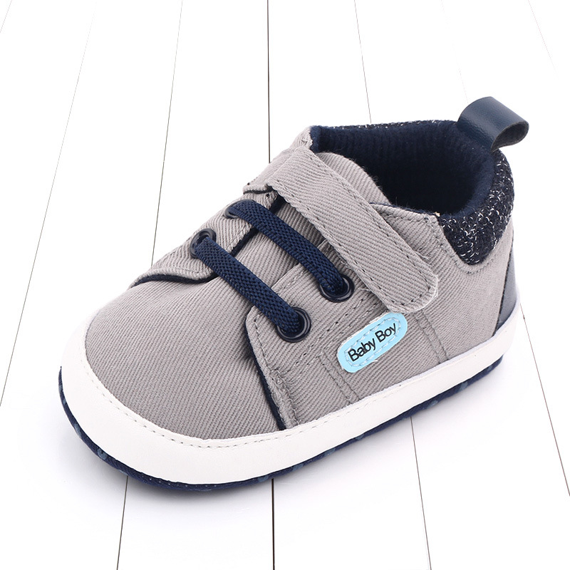 Soft-Soled Baby Shoes with Velcro – Toddler Shoes for Boys