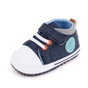 Casual Soft-Soled Baby Canvas Shoes with Velcro Closure