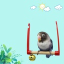 Bird Swing Toy with Rings and Cloud-Shaped Climbing Ladder
