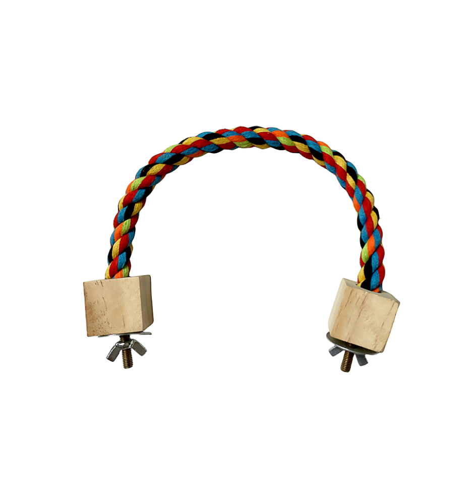 Bird Climbing Rope Toy with Swing Rings