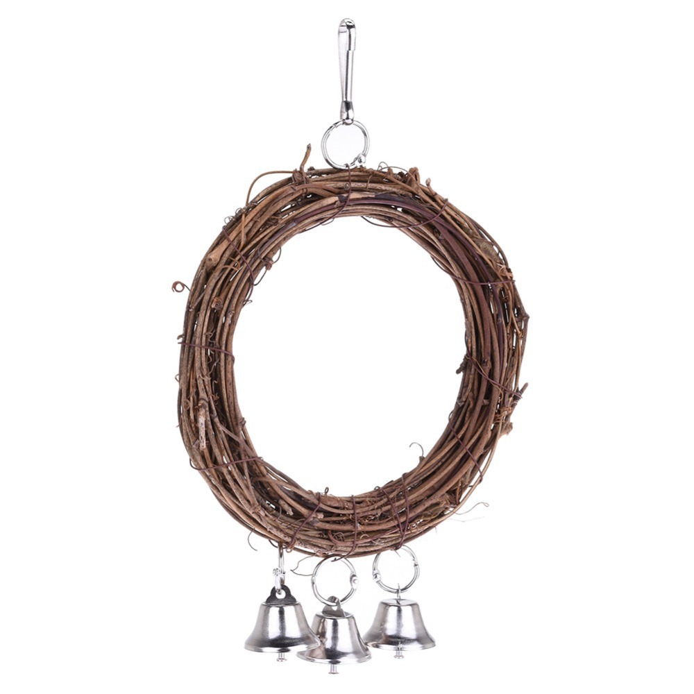 Straw-Design Bird Swing