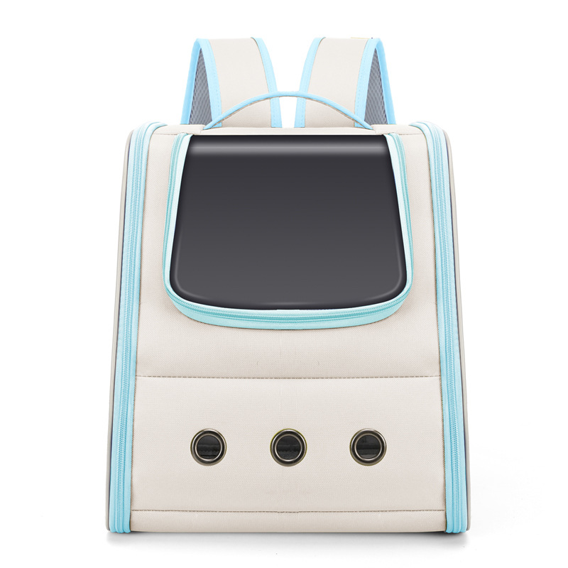 Portable Breathable Canvas Backpack for Birds and Pets