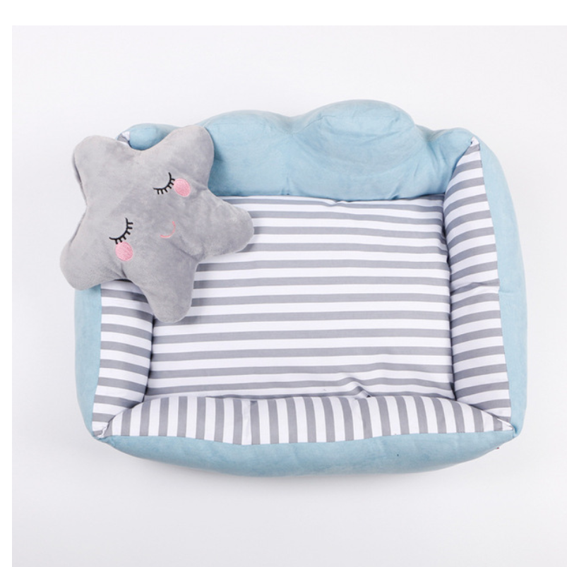 عشّ حيوانات أليفة مربّع قابل للفك والغسل