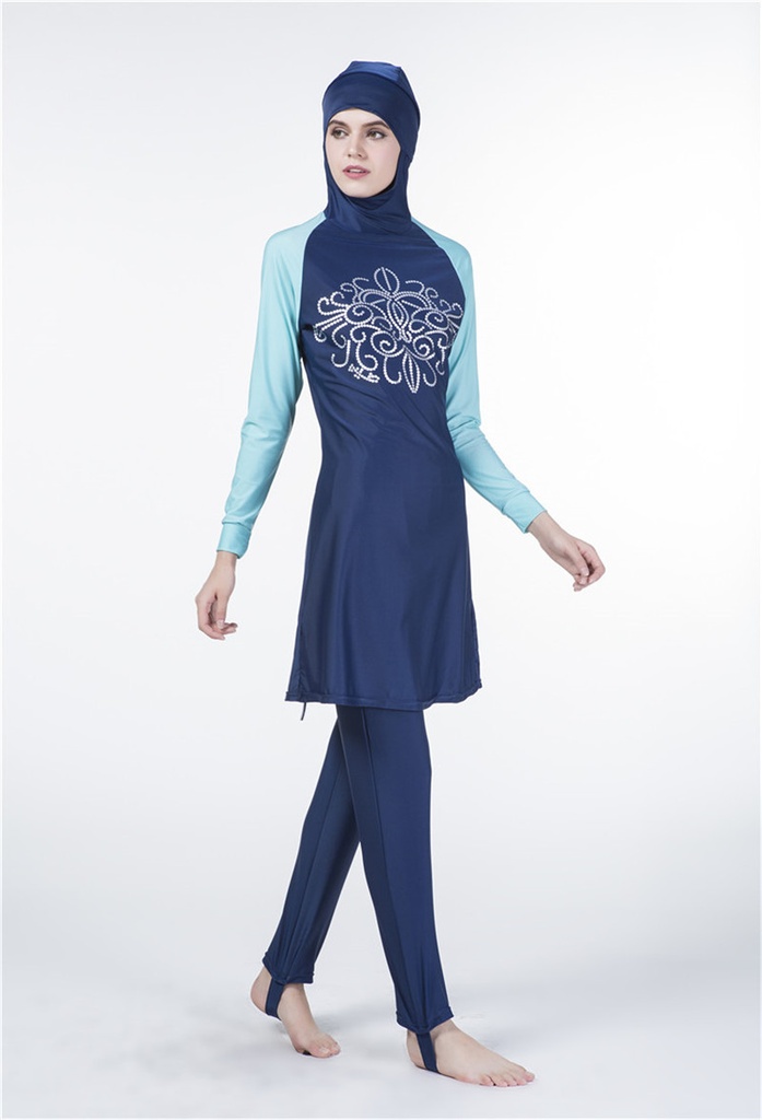 Islamic One-Piece Long-Sleeve Swimsuit