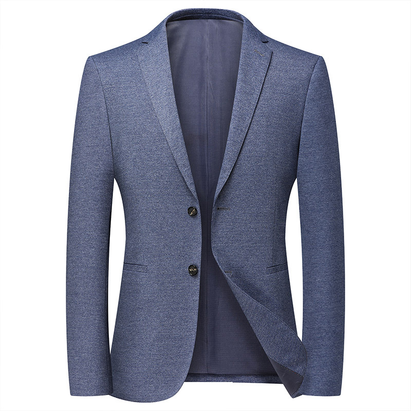 Men’s Solid-Color Single-Breasted Jacket