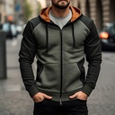 Men’s Casual Loose-Fit Zip Jacket