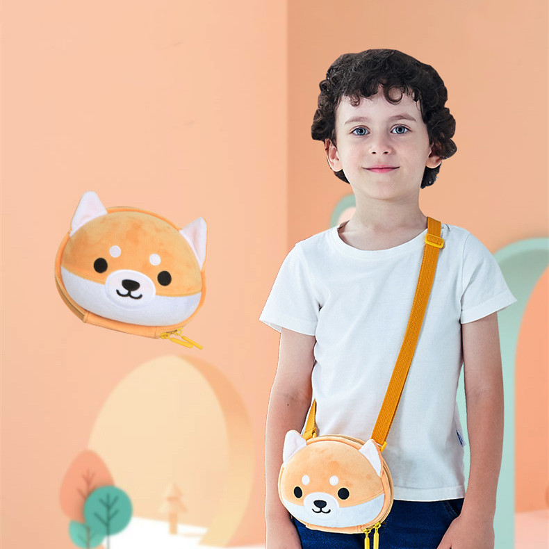 حقيبة أطفال كروس بتصميم كرتوني لكلب شيبا إينو