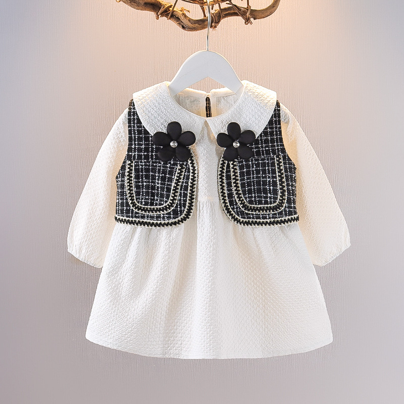 Girls Dress Western Style Two-piece Suit