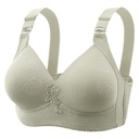 Jacquard Four Rows And Three Buckles Full Cup Thin Bra