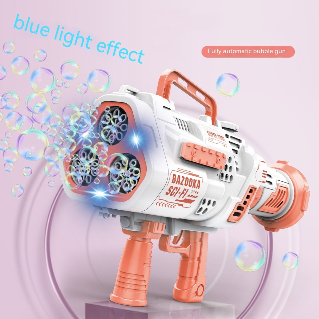 Full-automatic Lighting Bazooka Bubble Gun Children's Toys