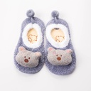 Feather Yarn Baby Cartoon Doll Non-slip Socks