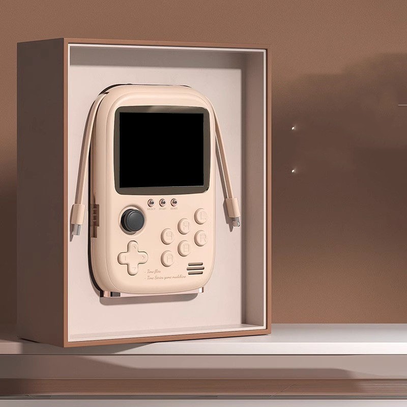 جهاز ألعاب رجعي محمول مع كابل وبطارية متنقلة