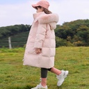 Girl Mid-length Winter Clothing Western Style Down Big Fur Collar Cotton Coat Jacket