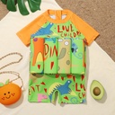 Children's Swimsuit Dinosaur With Buoyancy Jumpsuit