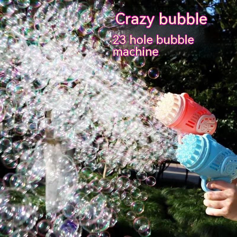 Internet Celebrity Gatling Automatic Bubble Machine Toys