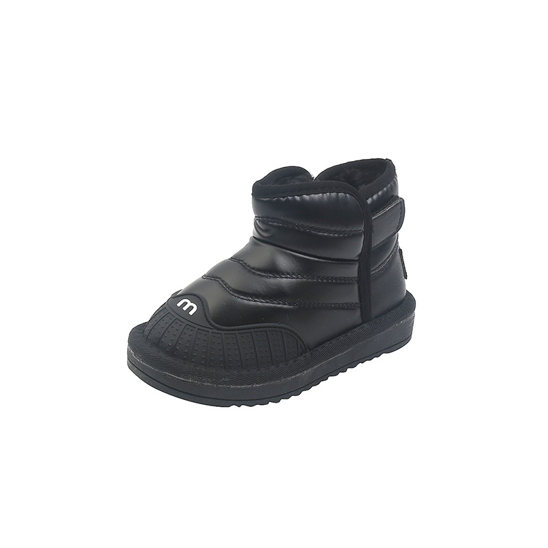 Winter New Fashion All-matching Shell Toe Boy's Ankle Plus Velvet Thickened Girls' Snow Boots