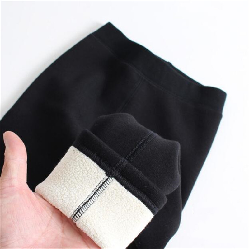 Girls' Wool Lined Thickened Leggings