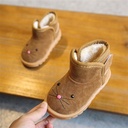 New Winter Children's Shoes – Warm Short Boots Made of Velvet and Cotton for Extra Comfort 