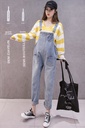 Large Size Maternity Denim Overalls Fashion Casual Versatile Pants