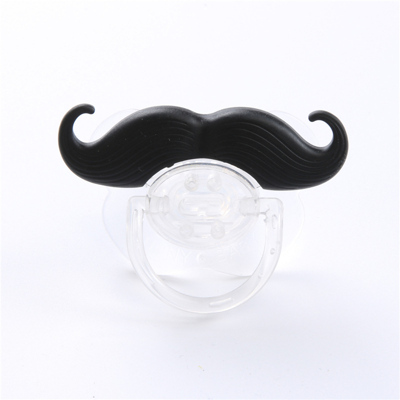 Baby Funny Pacifier Newborn Pacifier Beard Edible Silicon Funny Toys