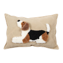 Dog Cartoon Wool Cowhide Pillow