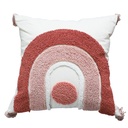 Rainbow Pillowcase Cute Chenille Lumbar Pillow