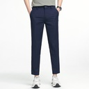 Men's Fashion Korean Slim Fit Cropped Trousers