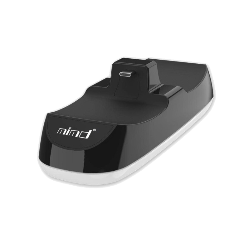 شاحن لجهاز تحكم PS5 اللاسلكي مع قاعدة مزدوجة وإضاءة LED