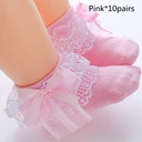 Lace Cute Bow Dance Girls Socks