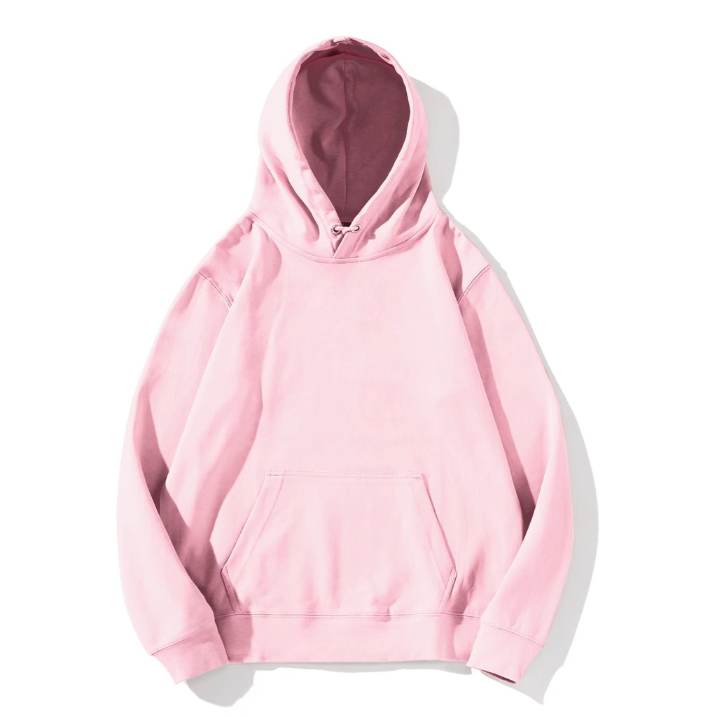 Solid Color Hoodie Men's Basic Style Plus Size Long-sleeved Hooded Sweater