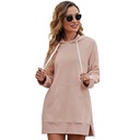 Women's Mid-length Solid Color Hooded Sweater