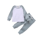 Baby Six-color Long-sleeved Top And Pants Suit
