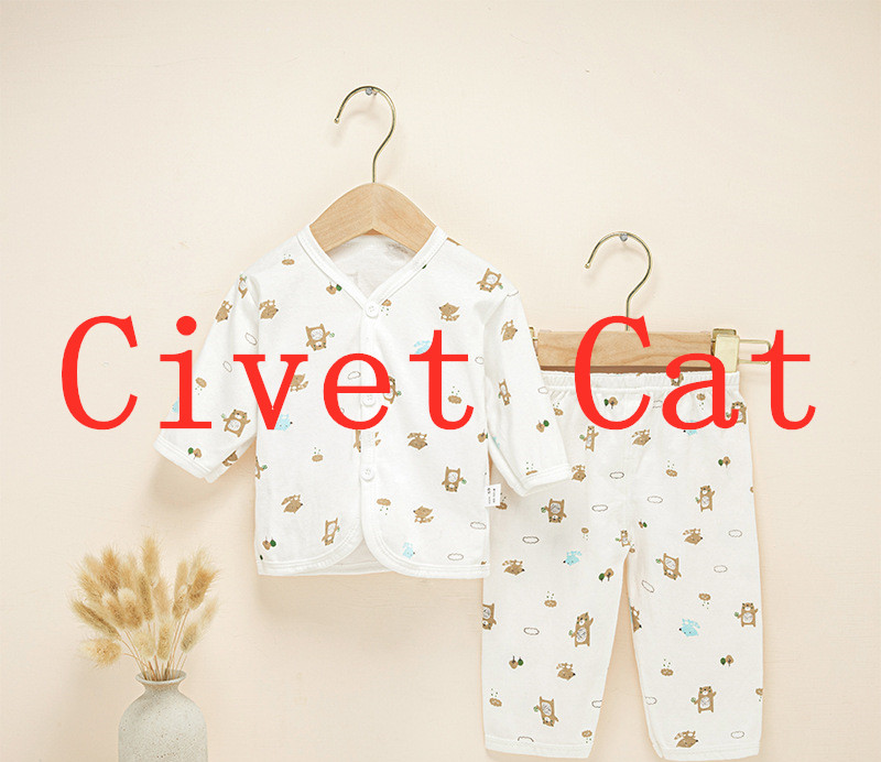 طقم ملابس داخلية قطنية للأطفال لفصلي الربيع والخريف