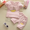 Summer short sleeve two-piece suit