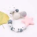 Silicone Pentagram Pacifier Chain