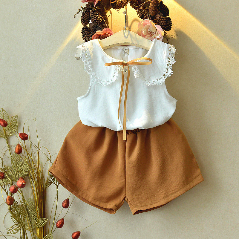 Madison Spring Sleeveless Shirt With Solid Shorts