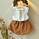 قميص بدون أكمام لربيع ماديسون مع شورت بلون واحد