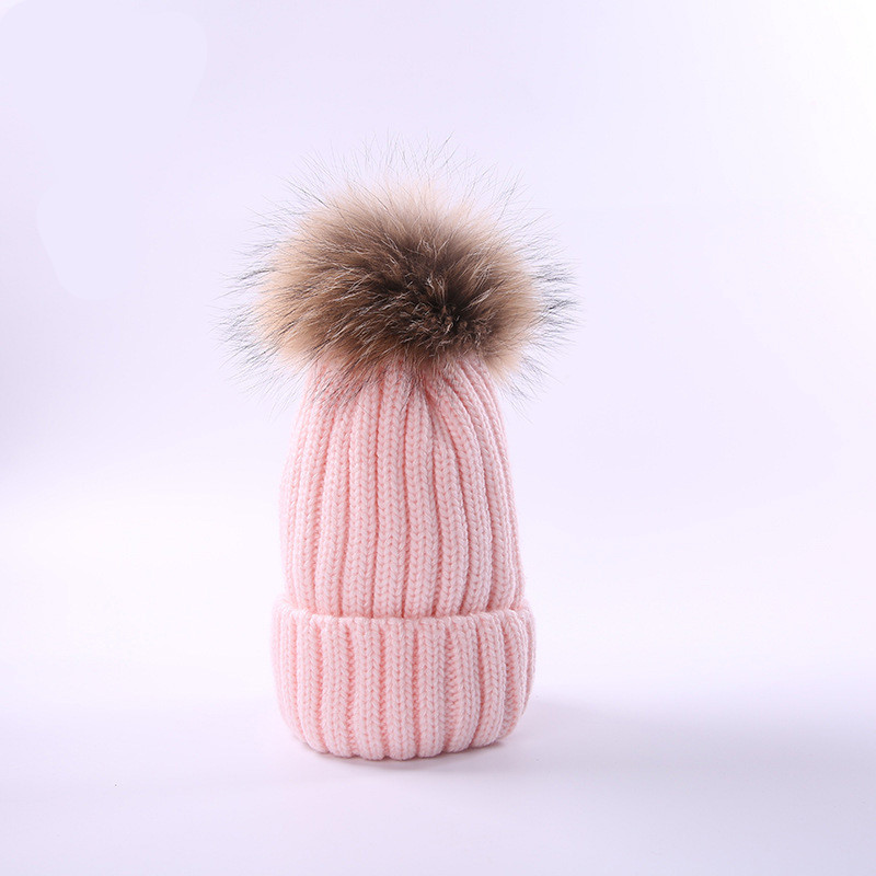 Autumn and winter new scorpion hair ball children's wool hat