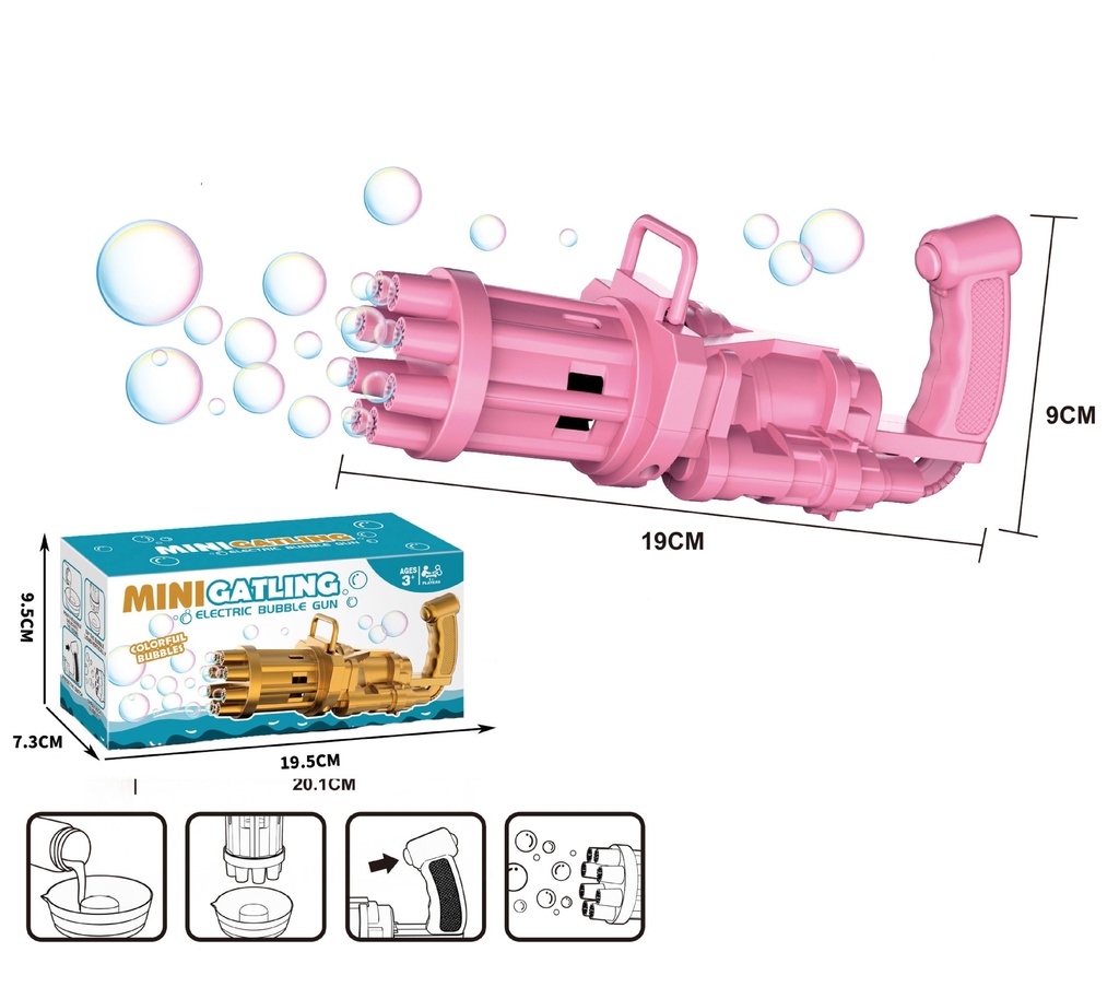 Semi-Automatic Children'S Electric Bubble Machine Toy