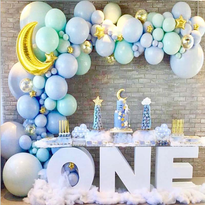 Elegant macaroon latex balloons, perfect for decorating birthday parties and newborn celebrations, adding a touch of luxury and joy to your events 