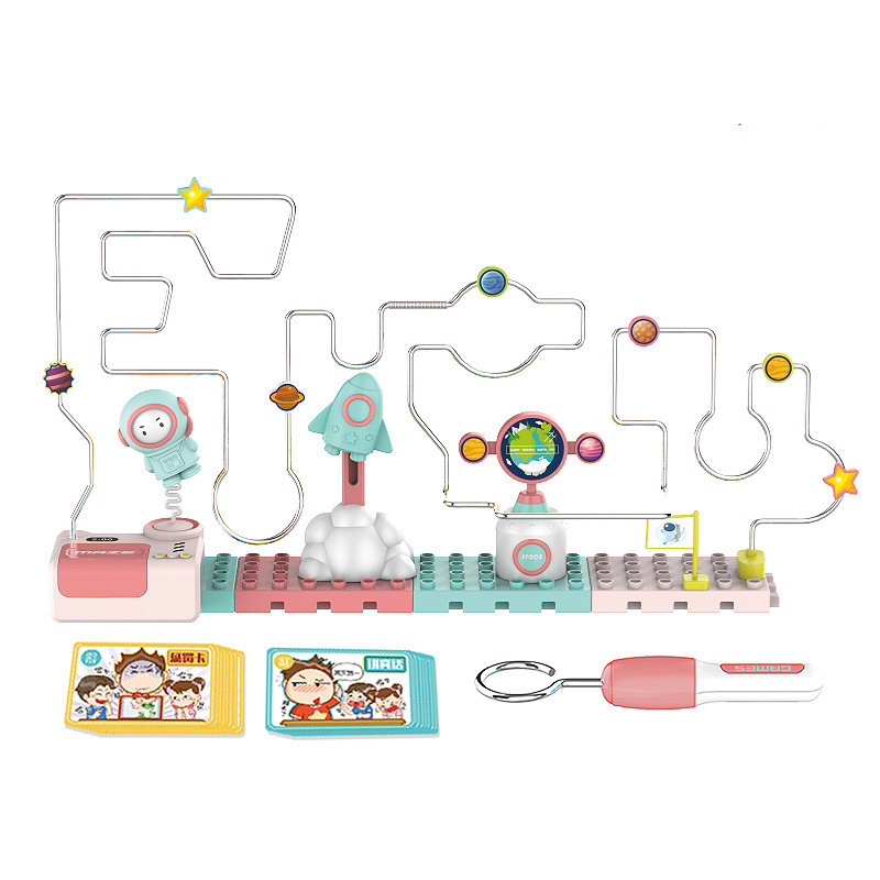 Electric touch maze fire line impact children''s intelligence and concentration training