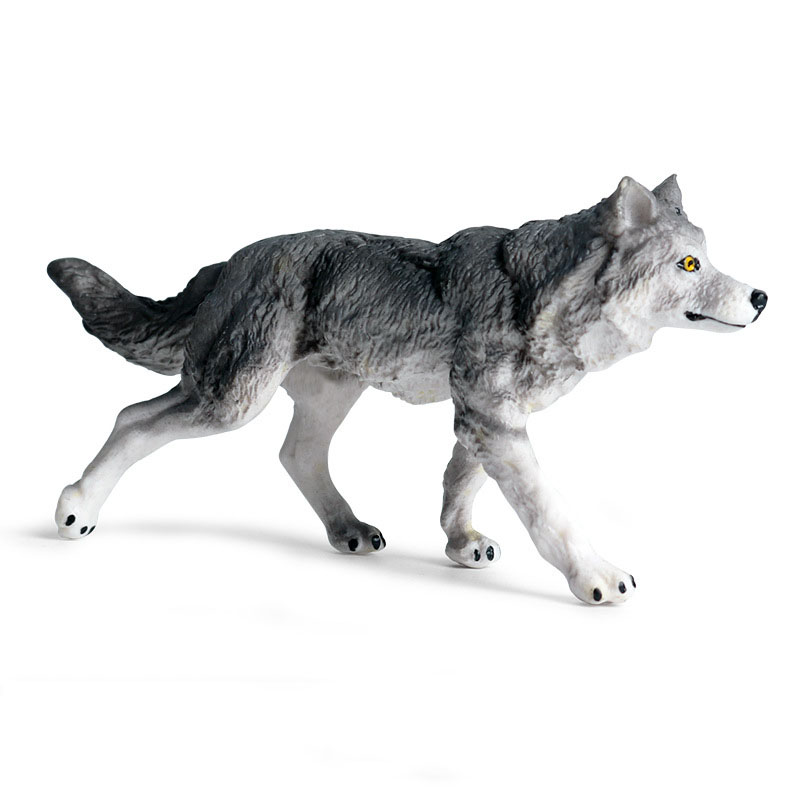 Children's Toy Wolf Forest Animal Wolf Howling Wolf Solid Simulation Wild Animal Static Model