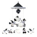 Baby bed plush rotating rattle toy