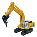 Postal Alloy Excavator Model Genuine Kaidiwei Simulation Engineering Vehicle Toy Hook Excavator Decoration Wholesale