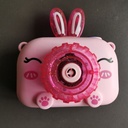 Electric Baby Pig Bubble Machine Toy Children's Automatic Bubble Blowing Camera