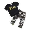 king long-sleeved top + camouflage pants