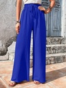 Fashionable All-match Bubble Plaid Casual Wide-leg Pants