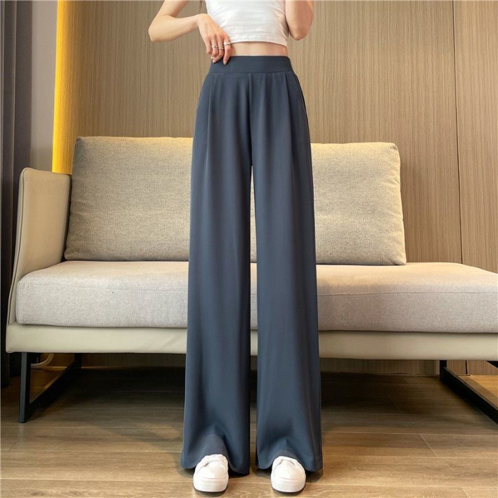 High-waisted wide-leg pants with a modern and practical design, offering both comfort and style